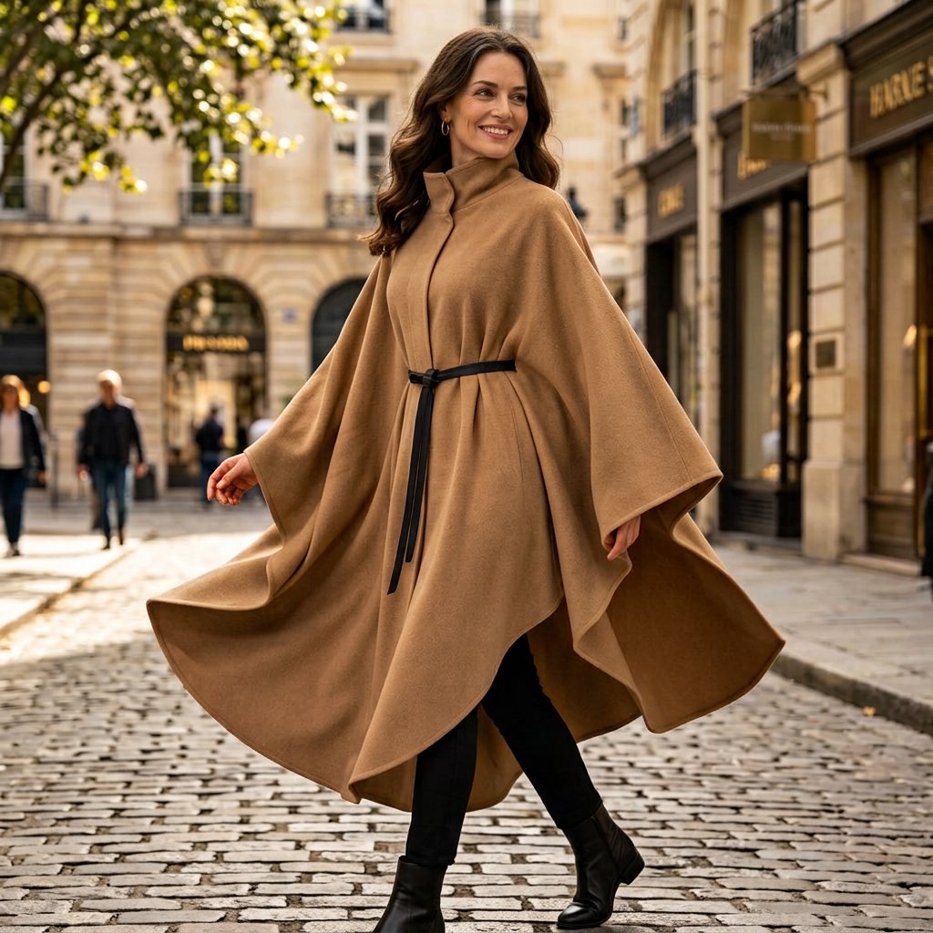 Tonia Fiorentino™ Cape Coat for Effortless Polish