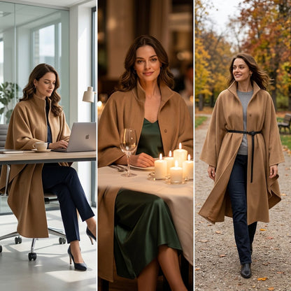 Tonia Fiorentino™ Cape Coat for Effortless Polish