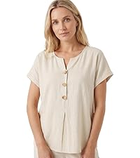 Tosca Floriani™ Breathable Cotton Top with Short Sleeves