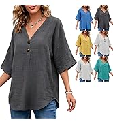 Tosca Floriani™ Breathable Cotton Top with Short Sleeves