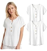 Tosca Floriani™ Breathable Cotton Top with Short Sleeves