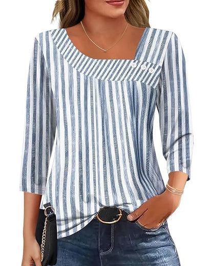 Tosca Floriani™ Breathable Cotton Top with Short Sleeves