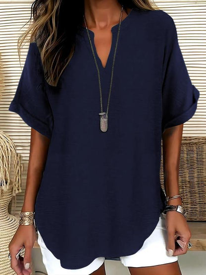 Tosca Floriani™ Breathable Cotton Top with Short Sleeves