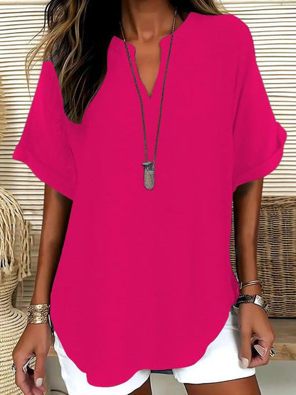 Tosca Floriani™ Breathable Cotton Top with Short Sleeves
