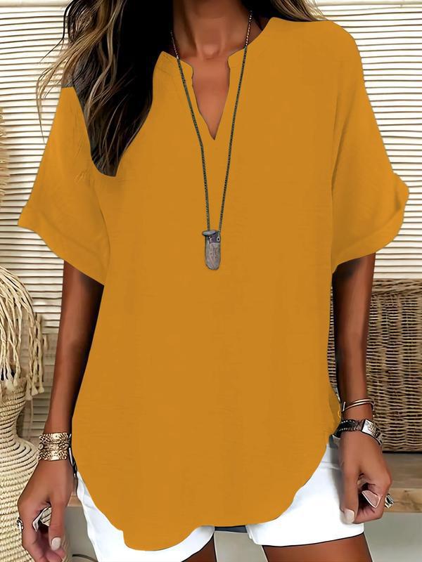 Tosca Floriani™ Breathable Cotton Top with Short Sleeves