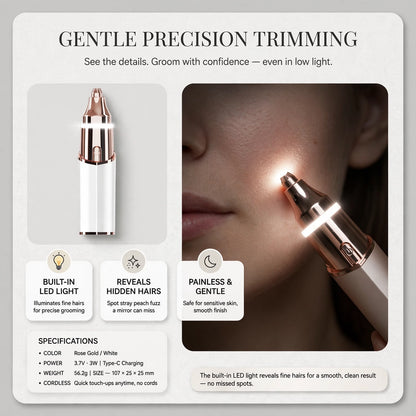 The Trimly Stick™ Gentle Facial Trimmer for Smooth Skin