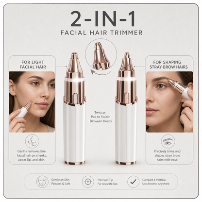 The Trimly Stick™ Gentle Facial Trimmer for Smooth Skin