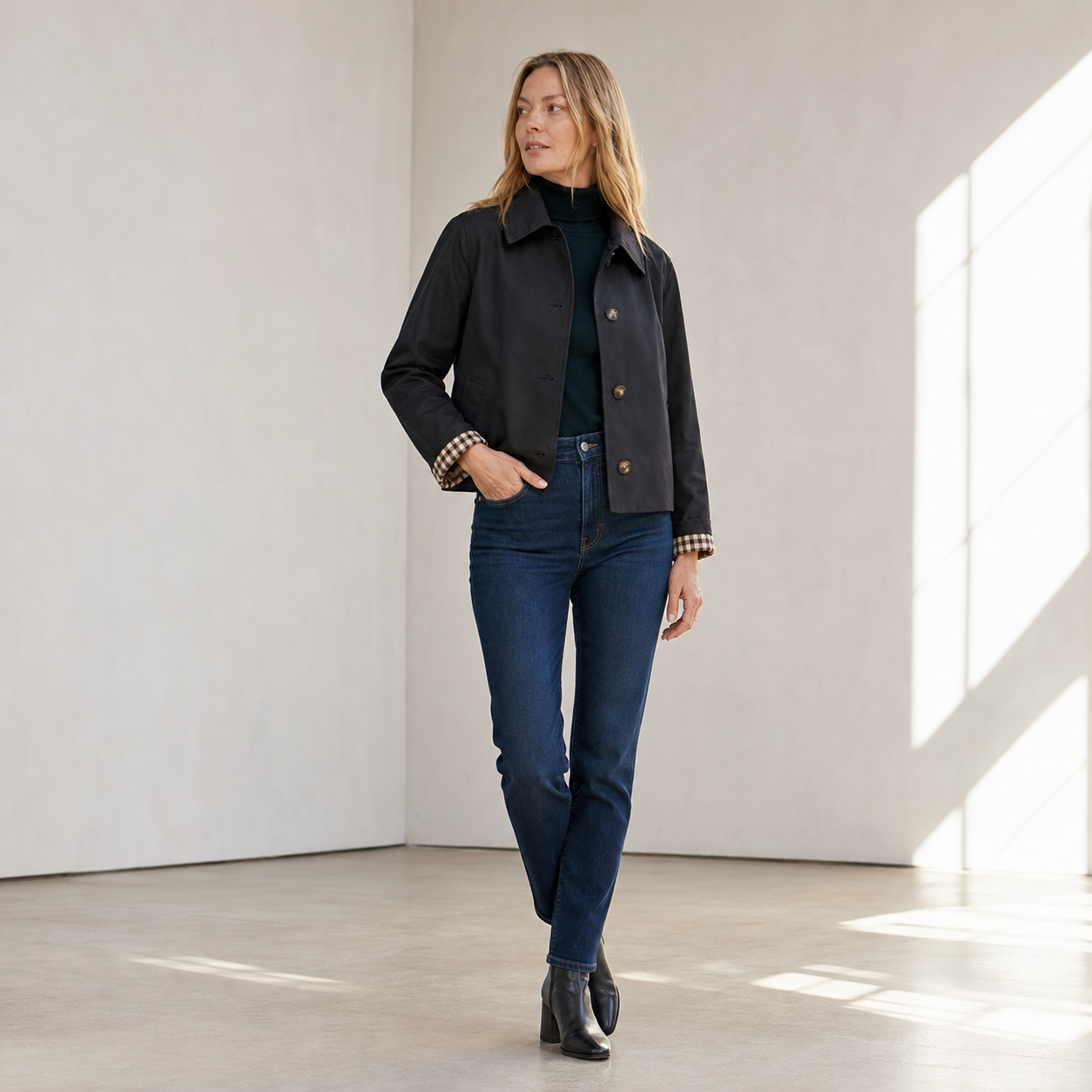 Ubalda Boccaccio™ Versatile Cropped Jacket for Casual and Professional Wear