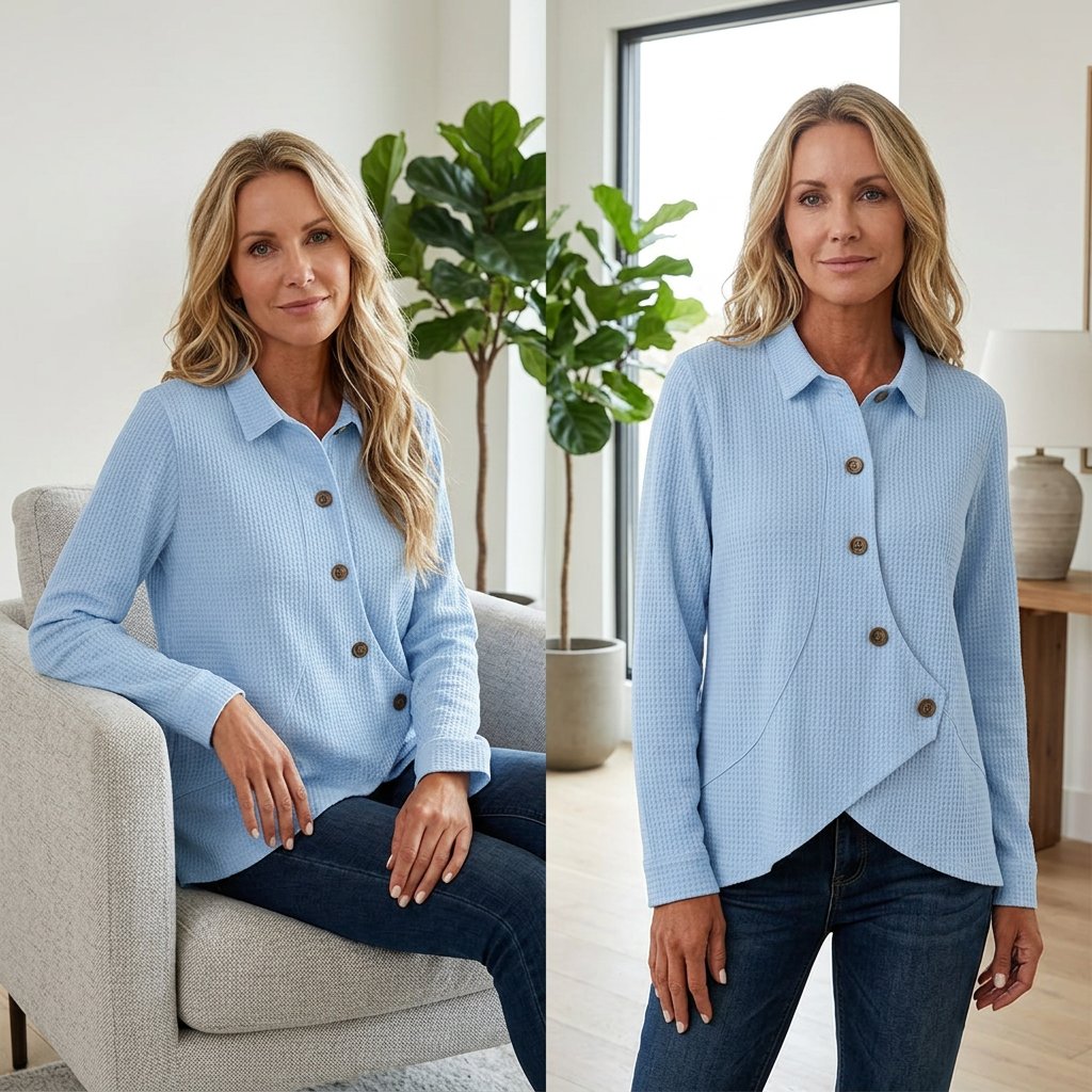 Ubaldina Ciriello™ Comfy Top for Effortless Style