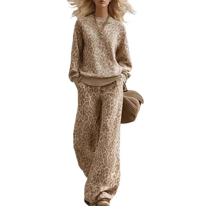 Ugolina Astolfi™ Relaxed Leopard Sweatshirt & Trousers for Effortless Style