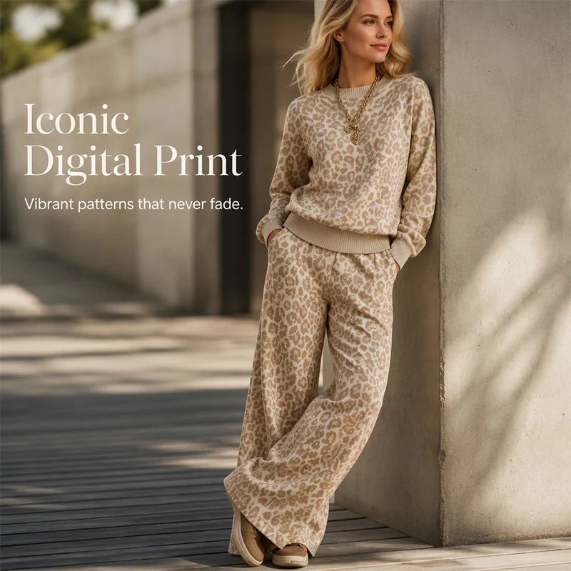 Ugolina Astolfi™ Relaxed Leopard Sweatshirt & Trousers for Effortless Style