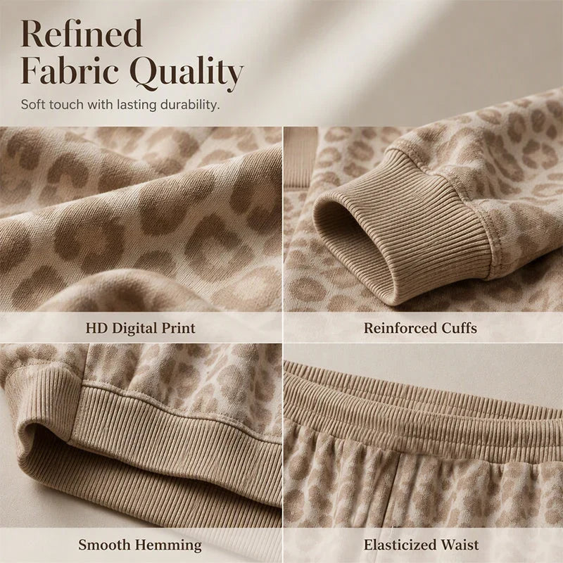 Ugolina Astolfi™ Relaxed Leopard Sweatshirt & Trousers for Effortless Style