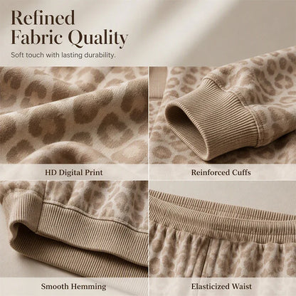 Ugolina Astolfi™ Relaxed Leopard Sweatshirt & Trousers for Effortless Style
