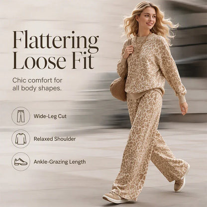 Ugolina Astolfi™ Relaxed Leopard Sweatshirt & Trousers for Effortless Style