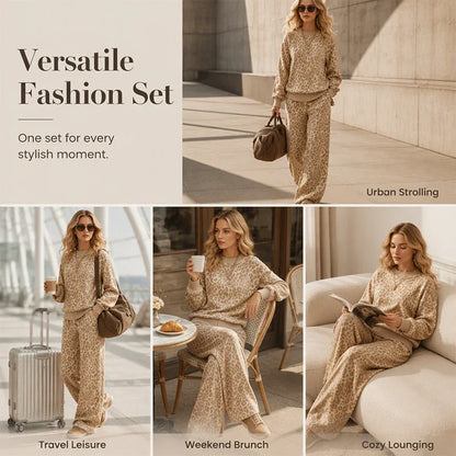 Ugolina Astolfi™ Relaxed Leopard Sweatshirt & Trousers for Effortless Style
