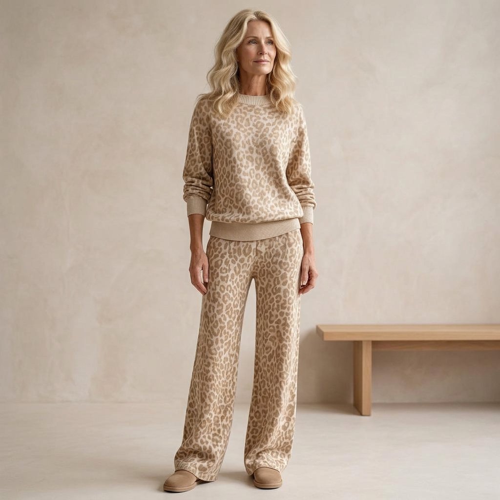 Ugolina Astolfi™ Relaxed Leopard Sweatshirt & Trousers for Effortless Style