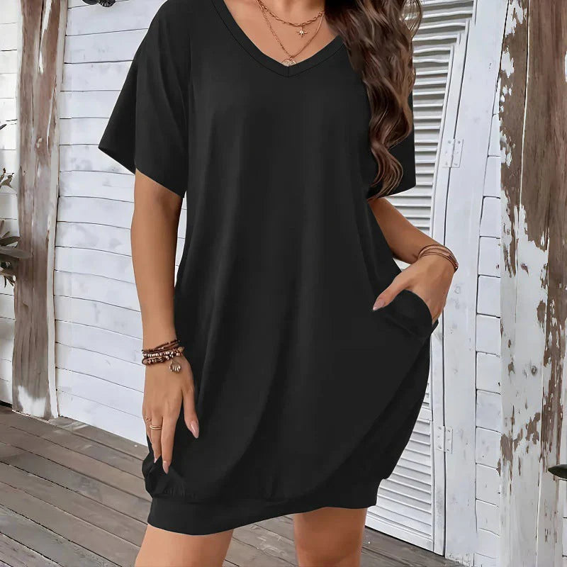 Ugolina Baldovini™ Flattering V-Neck Dress for Everyday Comfort