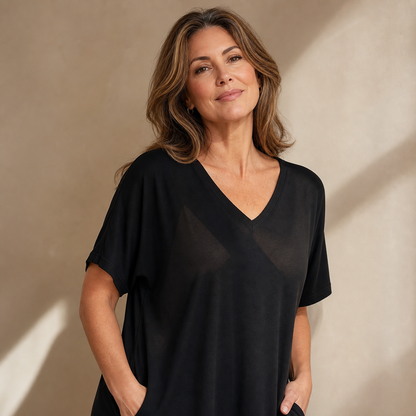 Ugolina Baldovini™ Flattering V-Neck Dress for Everyday Comfort