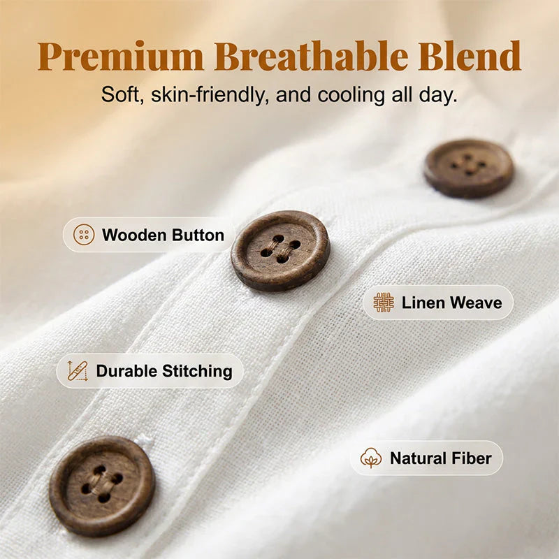 Ugolina Foresti™ Effortless Cotton Linen Dress for Warm Days