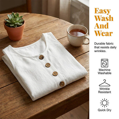 Ugolina Foresti™ Effortless Cotton Linen Dress for Warm Days