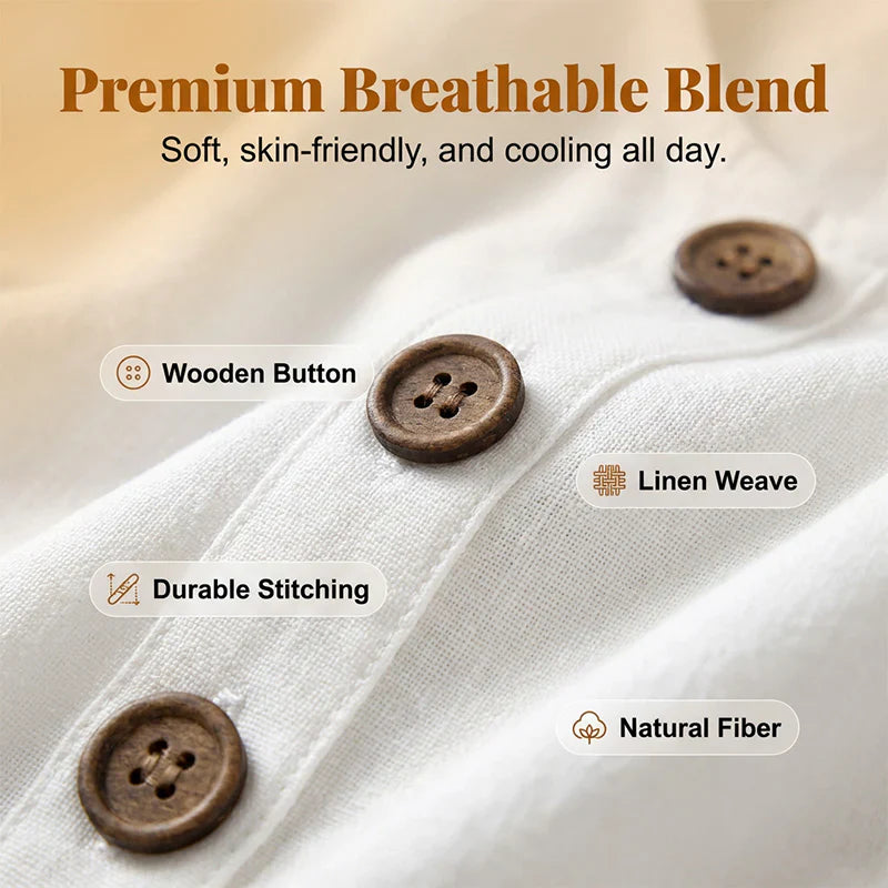 Ugolina Foresti™ Effortless Cotton Linen Dress for Warm Days