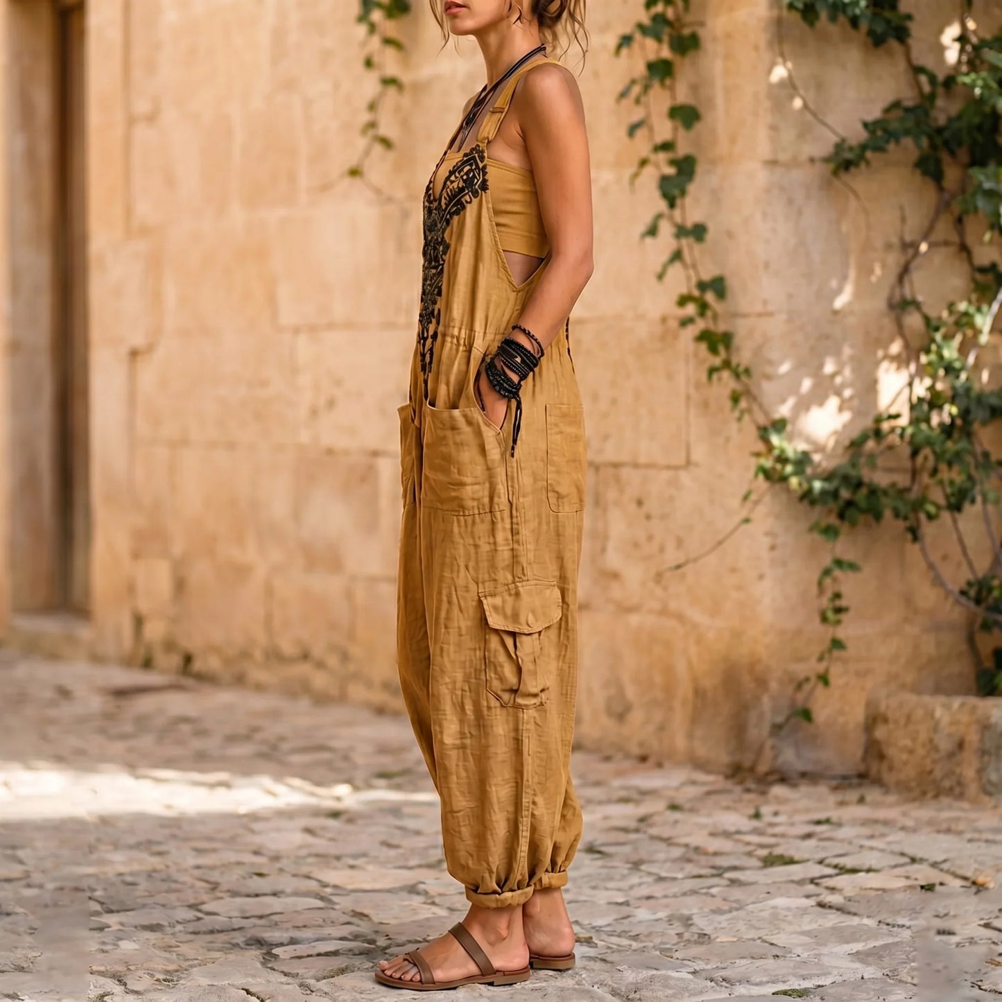 Ugolina Pesaresi™ Bohemian Jumpsuit for Effortless Everyday Elegance
