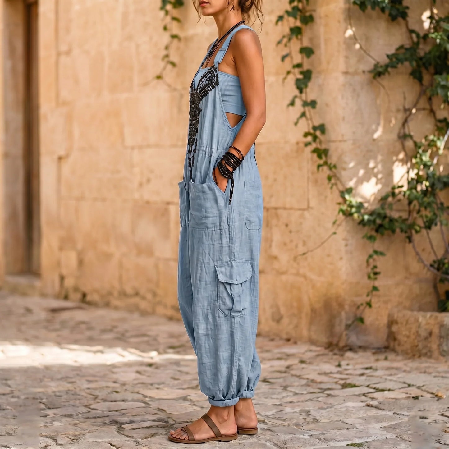 Ugolina Pesaresi™ Bohemian Jumpsuit for Effortless Everyday Elegance