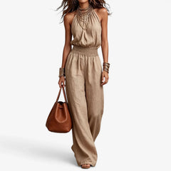 Umberta Tundo™ Airy Halter Jumpsuit for Effortless Style
