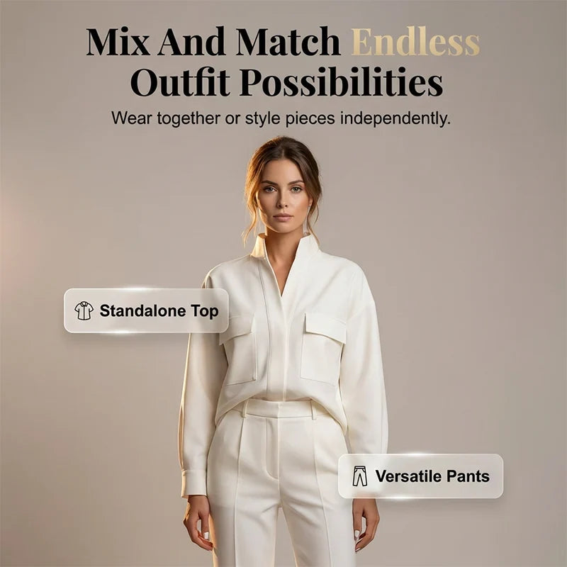 Valentina Barbieri™ Coordinated Workwear Set for Effortless Style