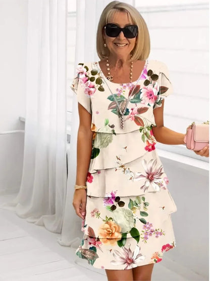 Valentina Petrelli™ Flattering Floral Maxi Dress for Effortless Elegance