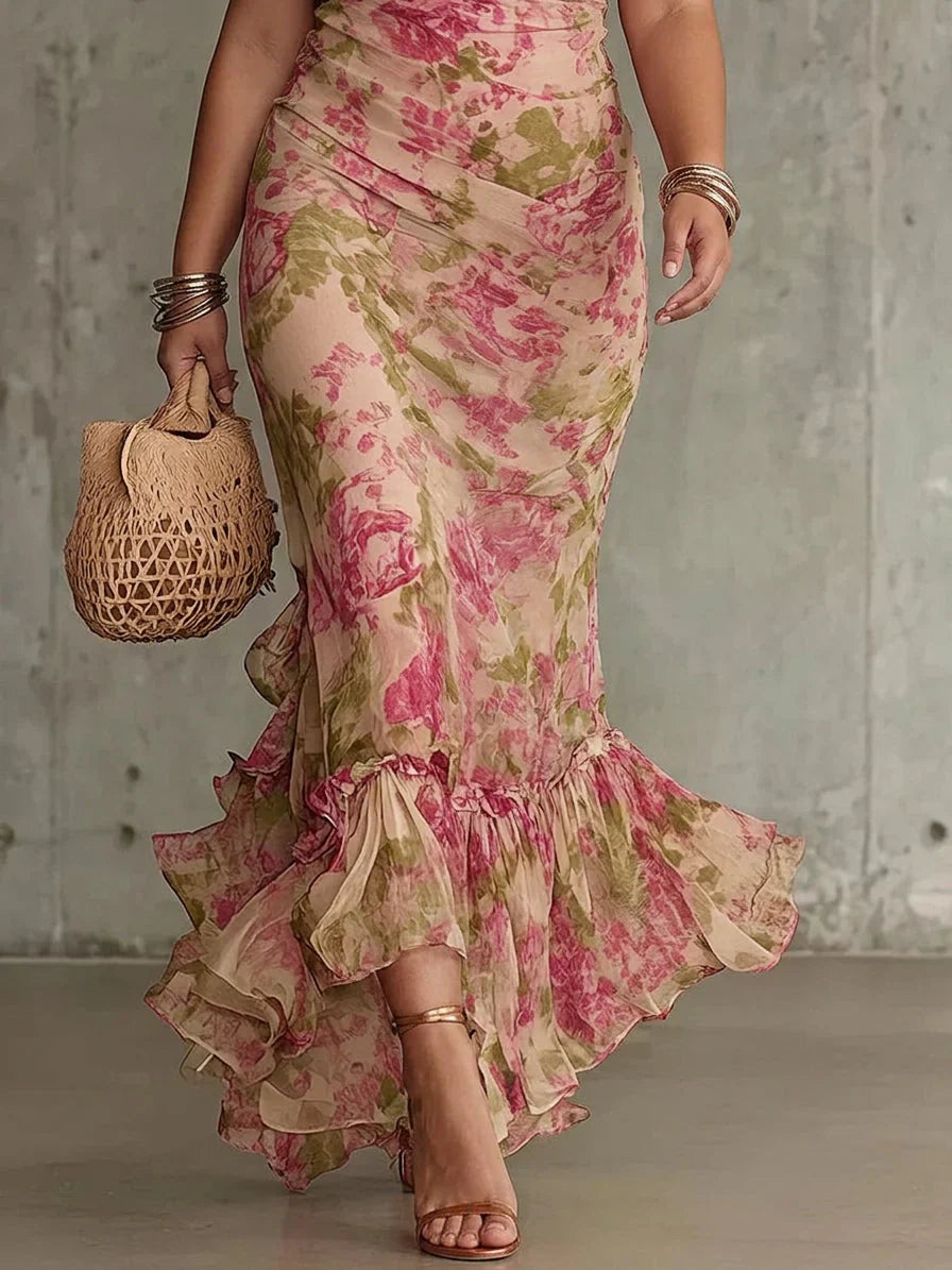 Valentina Petrelli™ Flattering Floral Maxi Dress for Effortless Elegance