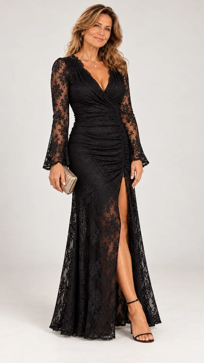 Valentina Ismera Refined Evening Gown - main front view of the elegant floor-length gown