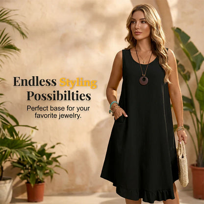 Valentina Santonastaso™ Effortless Ruffle Dress for Warm Days
