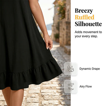 Valentina Santonastaso™ Effortless Ruffle Dress for Warm Days