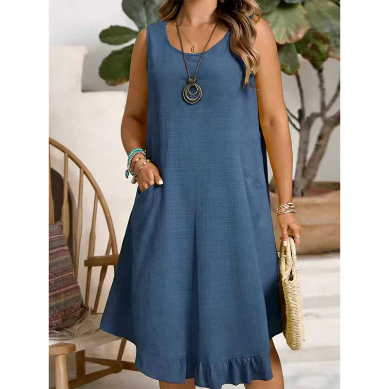 Valentina Santonastaso™ Effortless Ruffle Dress for Warm Days