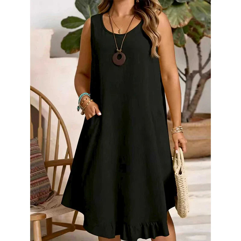 Valentina Santonastaso™ Effortless Ruffle Dress for Warm Days