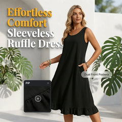 Valentina Santonastaso™ Effortless Ruffle Dress for Warm Days