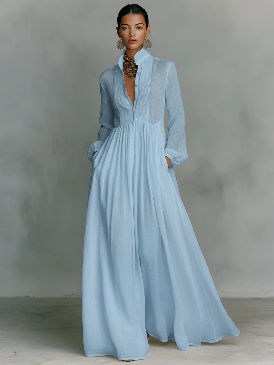 Valentina Vecchietti™ Breathable Maxi Dress for Effortless Style