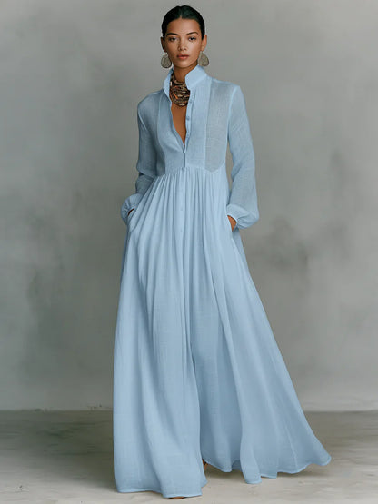 Valentina Vecchietti™ Breathable Maxi Dress for Effortless Style