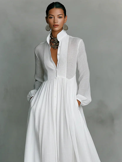 Valentina Vecchietti™ Breathable Maxi Dress for Effortless Style
