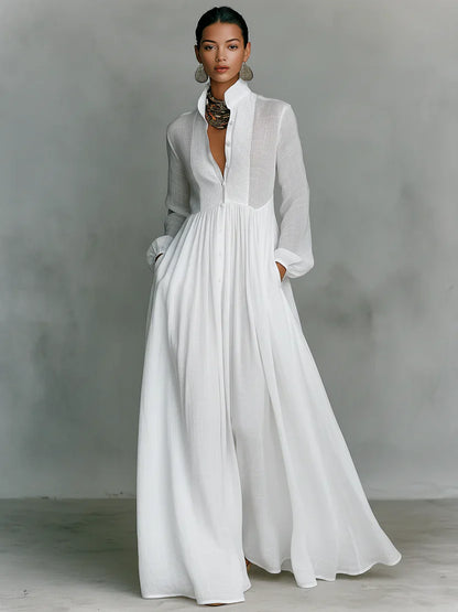Valentina Vecchietti™ Breathable Maxi Dress for Effortless Style