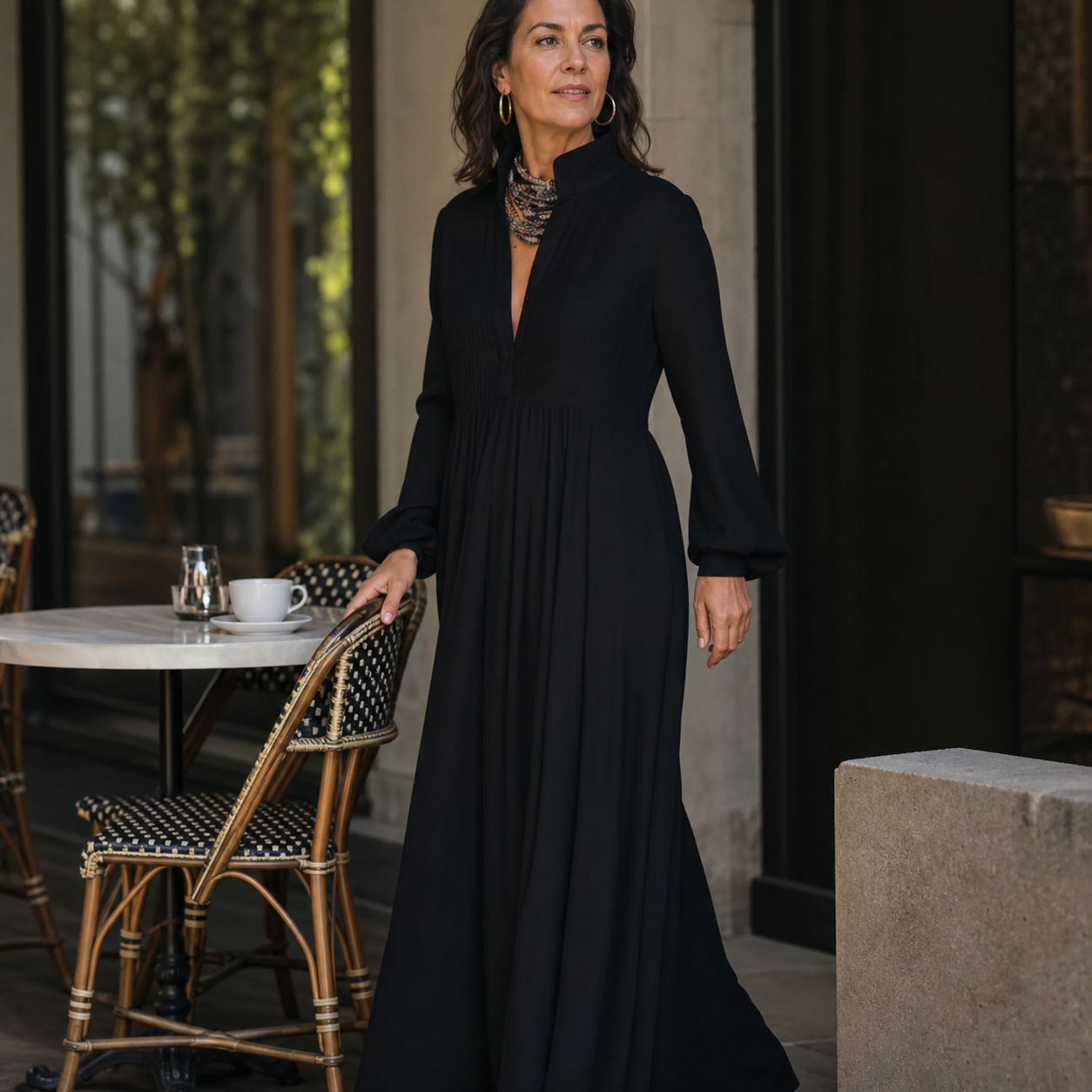 Valentina Vecchietti™ Breathable Maxi Dress for Effortless Style