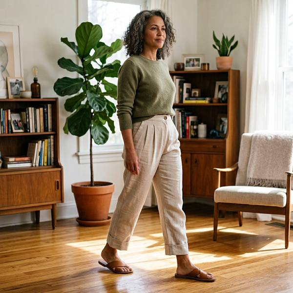 Valeria Bonarrigo™ Breathable Pants for Work and Weekends
