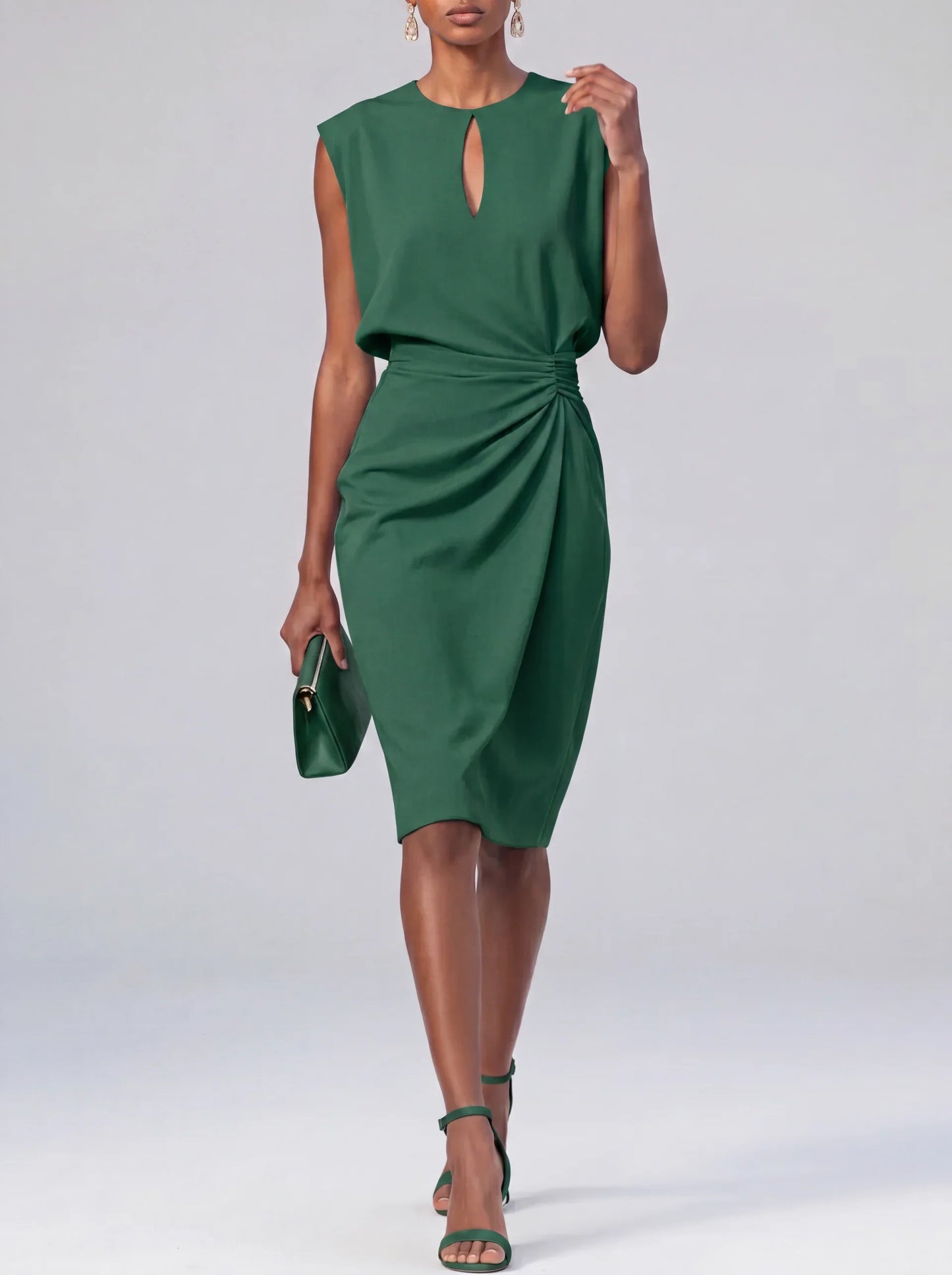 Valeria Spadafora™ Flattering Occasion Dress for Confident Elegance