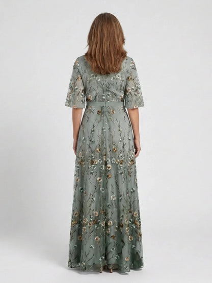 Valeria Zampieri™ Elegant Floral Maxi Dress for Effortless Style
