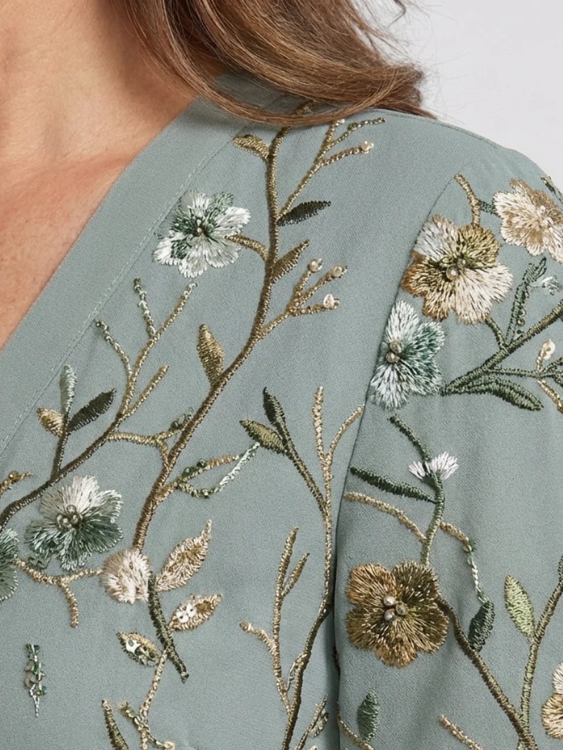 Valeria Zampieri™ Elegant Floral Maxi Dress for Effortless Style