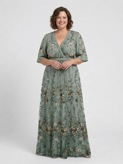 Valeria Zampieri™ Elegant Floral Maxi Dress for Effortless Style