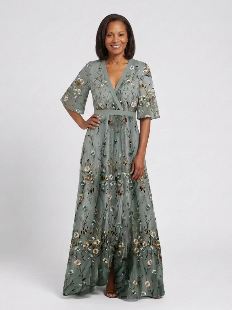 Valeria Zampieri™ Elegant Floral Maxi Dress for Effortless Style