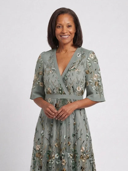 Valeria Zampieri™ Elegant Floral Maxi Dress for Effortless Style