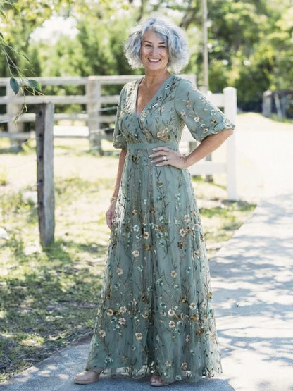 Valeria Zampieri™ Elegant Floral Maxi Dress for Effortless Style